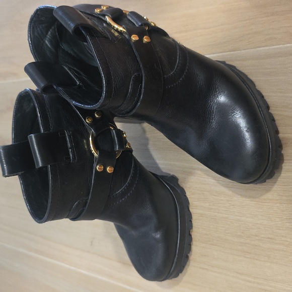 Tory Burch Rina High Heel Lug Booties - Picture 1 of 6